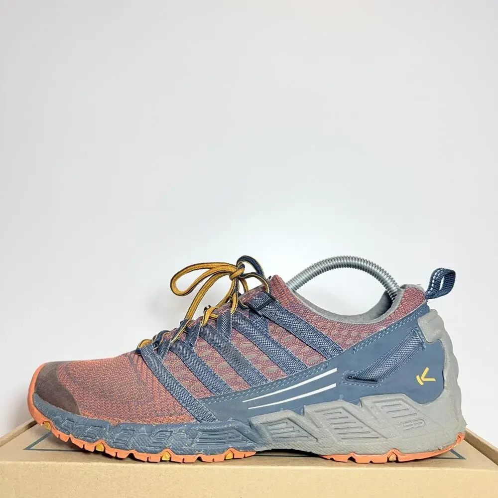 KEEN Mens Size 9.5 Versago Hiking Trail Shoes Sneakers Low Top Blue Grey Outdoor